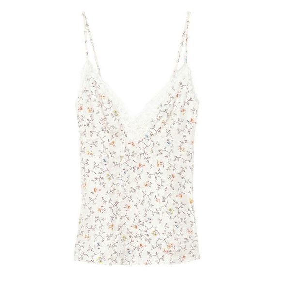 Rebecca Taylor Camisole XS Beige Floral NWT $225